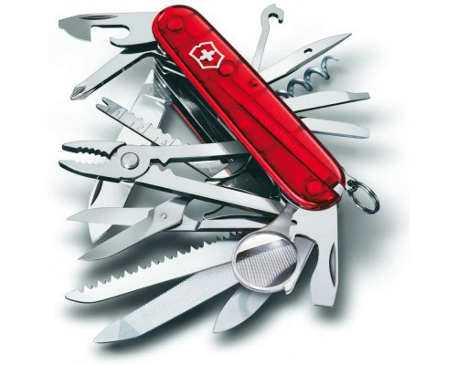 Ніж Victorinox Swisschamp Transparent Red (1.6795.T)