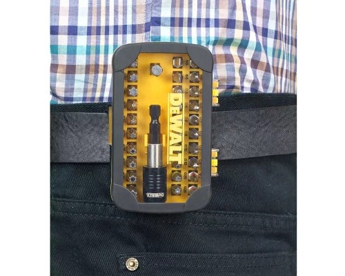 Набір біт DeWALT Phillips, Pozidriv, Torx, Slotted, Hex, L=25 мм, 32 шт, кейс (DT7969)