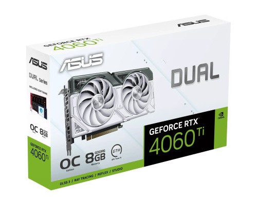 Відеокарта ASUS GeForce RTX4060Ti 8Gb DUAL OC WHITE (DUAL-RTX4060TI-O8G-WHITE)