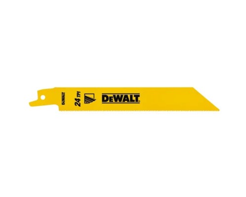 Полотно DeWALT пиляльне біметалеве, чистий пропил, 152 мм, 23 TPI, 5 шт (DT2385)