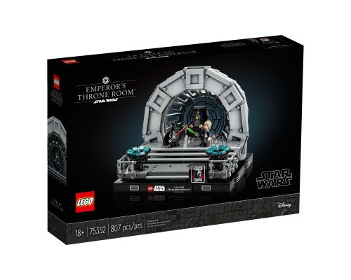 Конструктор LEGO Star Wars Діорама Тронна зала імператора 807 деталей (75352)
