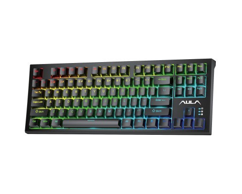 Клавіатура Aula F3032 Keycaps Plus 21 Dark Yellow Keys KRGD Red USB UA Black (6948391204673)