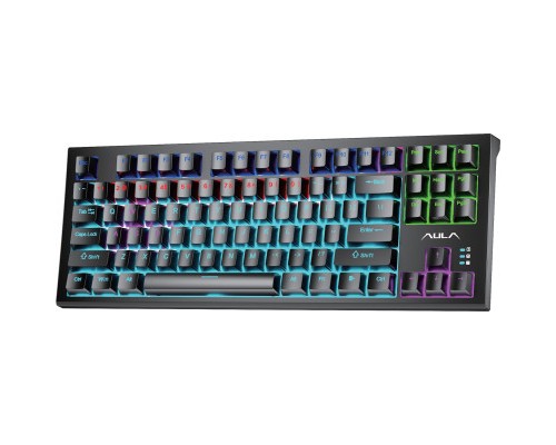 Клавіатура Aula F3032 Keycaps Plus 21 Dark Yellow Keys KRGD Red USB UA Black (6948391204673)