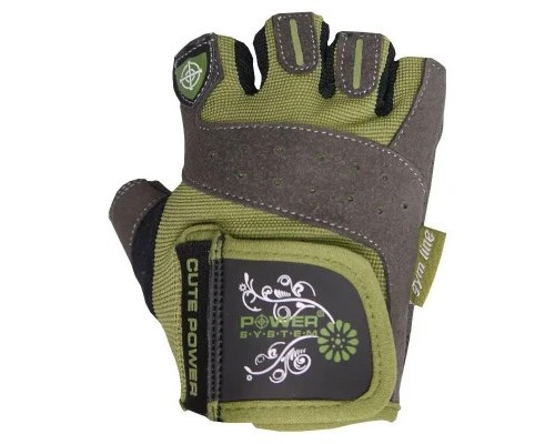 Рукавички для фітнесу Power System Cute Power PS-2560 Green S (PS-2560_S_Green)