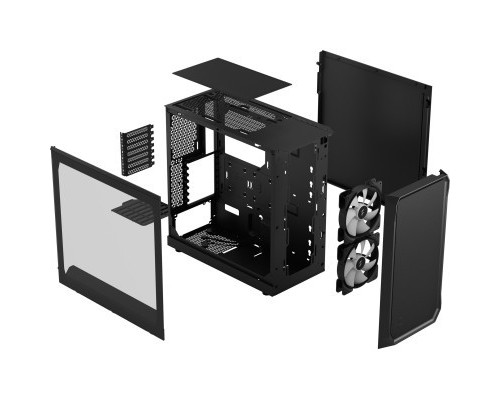 Корпус Fractal Design Focus 2 RGB Blck TG Clear Tint (FD-C-FOC2A-03)