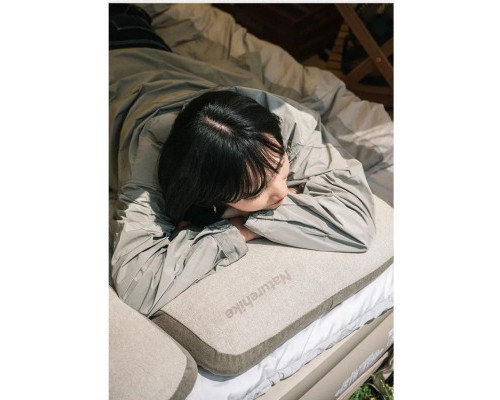 Туристична подушка Naturehike NH22ZT002 з пам'яттю 50x32x11 см Beige (6927595708583)