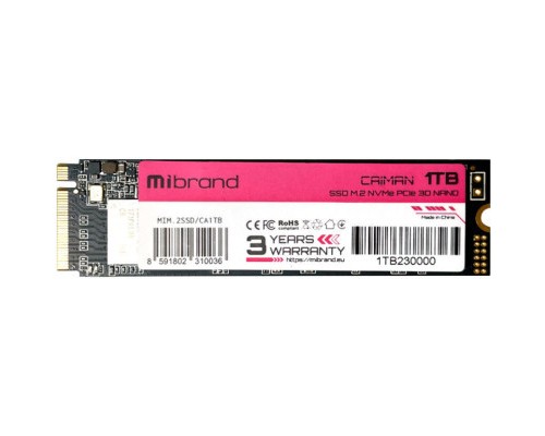Накопичувач SSD M.2 2280 1TB Mibrand (MIM.2SSD/CA1TB)