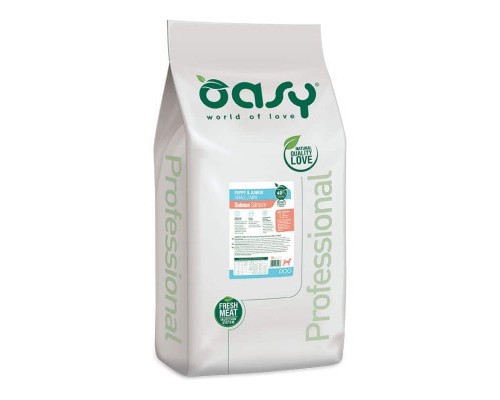 Сухий корм для собак OASY One Animal Protein PUPPY Small/Mini з лососем 2.5 кг (8053017348438)