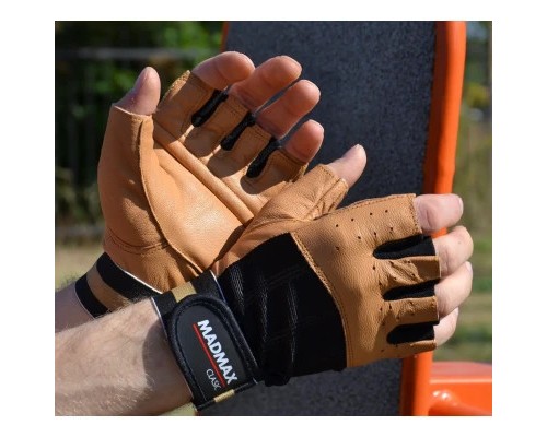 Рукавички для фітнесу MadMax MFG-248 Clasic Brown XXL (MFG-248-Brown_XXL)