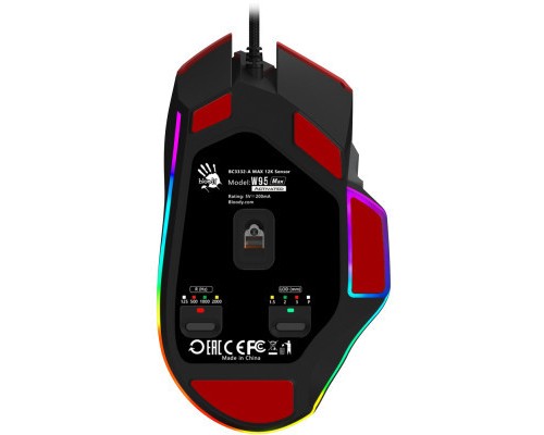 Мишка A4Tech Bloody W95 Max RGB Activated USB Sports Red (Bloody W95 Max Sports Red)