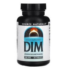 Вітамінно-мінеральний комплекс Source Naturals Дііндолілметан, 200мг, DIM, 60 таблеток (SNS-02589)