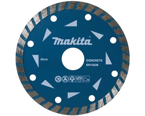 Круг відрізний Makita алмазний по бетону турбо 230х22.23 мм (D-41654)