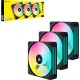 Кулер до корпусу Corsair iCUE Link QX120 RGB PWM PC Fans Starter Kit with iCUE Link System Hub (CO-9051002-WW)