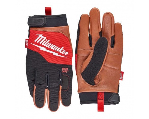 Захисні рукавиці Milwaukee з шкіряними вставками, 8/M (4932471912)