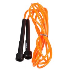 Скакалка LiveUp PVC Jump Rope LS3115-o в тубусі чорний/помаранчевий 275x0.5см (6951376109184)