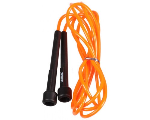 Скакалка LiveUp PVC Jump Rope LS3115-o в тубусі чорний/помаранчевий 275x0.5см (6951376109184)