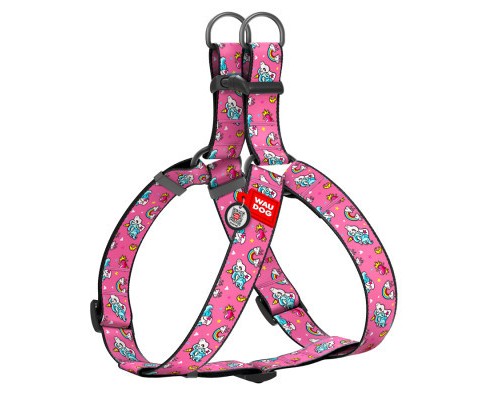 Шлея для собак WAUDOG Nylon з QR паспортом 