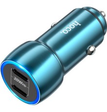 Зарядний пристрій HOCO Type-С/Type-C Sapphire Blue (6931474795007)