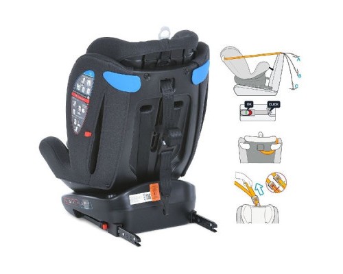 Автокрісло El Camino ME 1114 Everest Dark Grey (ME 1114 dark grey)