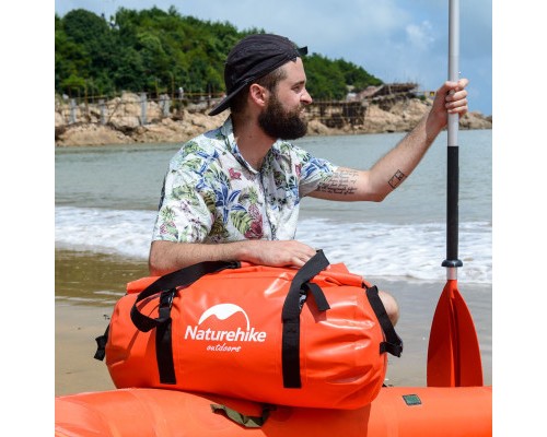 Дорожня сумка Naturehike баул водонепроникний NH20FSB03 60 л червона (6927595744284)