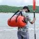 Дорожня сумка Naturehike баул водонепроникний NH20FSB03 60 л червона (6927595744284)