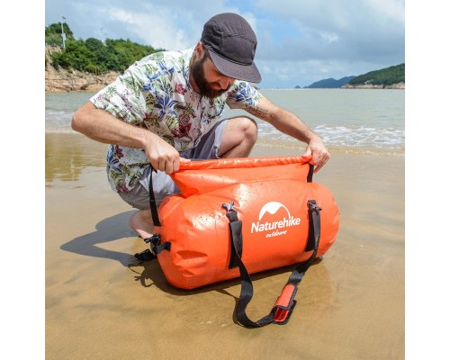 Дорожня сумка Naturehike баул водонепроникний NH20FSB03 60 л червона (6927595744284)