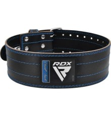 Атлетичний пояс RDX для пауерліфтингу RD1 шкіряний Blue XL (WPB-RD1U-XL)