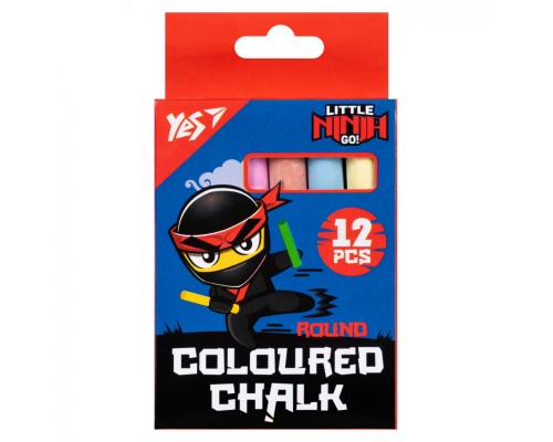 Крейда Yes кольорова Ninja 12 шт кругла (400518)