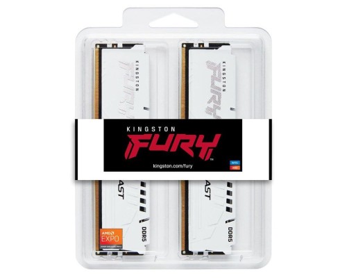 Модуль пам'яті для комп'ютера DDR5 64GB (2x32GB) 6400 MHz Beast White EXPO Kingston Fury (ex.HyperX) (KF564C32BWEK2-64) Модуль пам'яті для комп'ютера DDR5 64GB (2x32GB) 6400 MHz Beast White EXPO Kingston Fury (ex.HyperX) (KF564C32BWEK2-64)