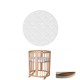 Матрац для дитячого ліжечка Ingvart Smart Bed Round кокос+латекс, 72х72 см (344)