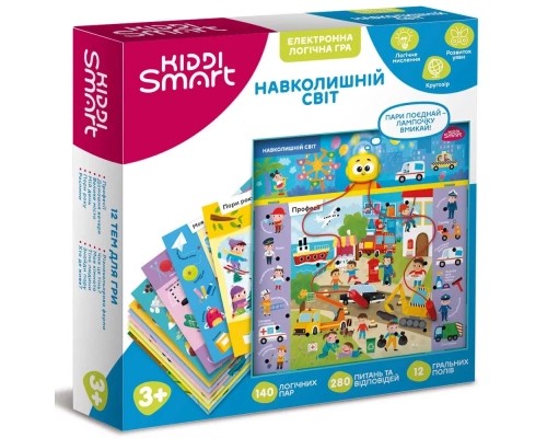Настільна гра Kiddi Smart електронна логічна - Вікторина Навколишній світ (157-A-002-UA)