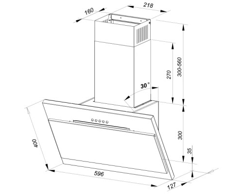 Витяжка кухонна MPM MPM-60-OM-41N