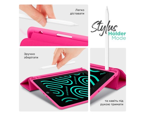 Чохол до планшета Armorstandart Smart Fold Pen Apple iPad Air 11 (2024) Rose Red (ARM78122)