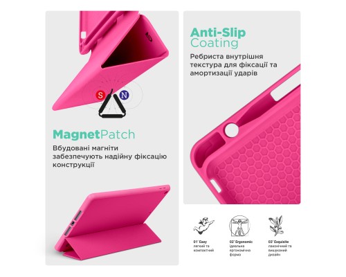 Чохол до планшета Armorstandart Smart Fold Pen Apple iPad Air 11 (2024) Rose Red (ARM78122)