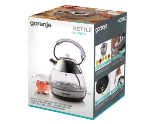 Електрочайник Gorenje K17GPD