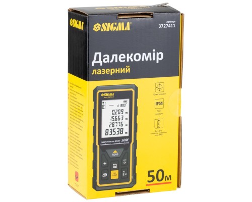 Далекомір Sigma лазерний 50м (3727411)