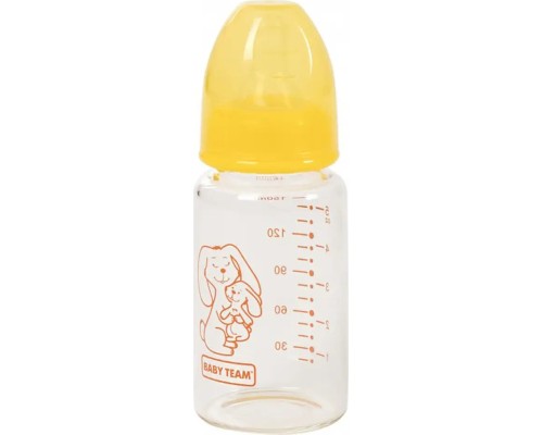 Пляшечка для годування Baby Team Скляна 150 мл (4824428012102)