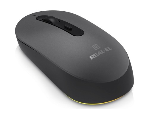 Мишка REAL-EL RM-470W Wireless/Bluetooth Dark Gray (EL123200049)