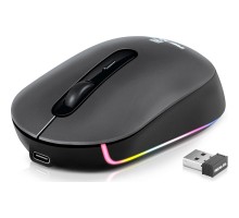 Мишка REAL-EL RM-470W Wireless/Bluetooth Dark Gray (EL123200049)