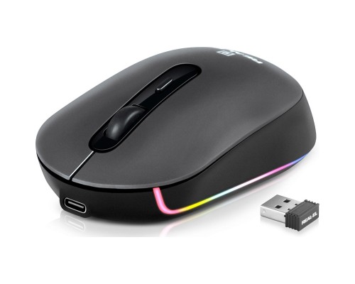 Мишка REAL-EL RM-470W Wireless/Bluetooth Dark Gray (EL123200049)