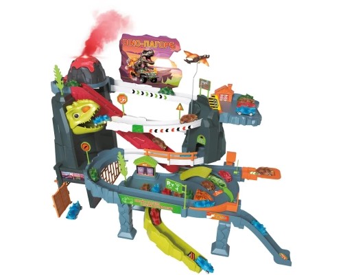 Ігровий набір ZIPP Toys Dino автотрек-вулкан електричний, 8 машинок (5505A)
