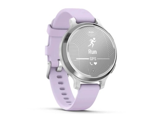 Смарт-годинник Garmin Lily 2 Active, Silver/Jasmine Purple, Silicone, (010-02891-01)