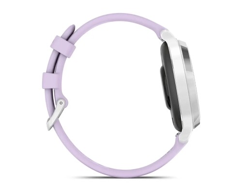 Смарт-годинник Garmin Lily 2 Active, Silver/Jasmine Purple, Silicone, (010-02891-01)