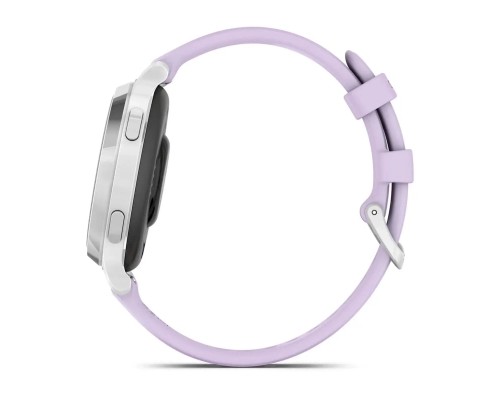 Смарт-годинник Garmin Lily 2 Active, Silver/Jasmine Purple, Silicone, (010-02891-01)