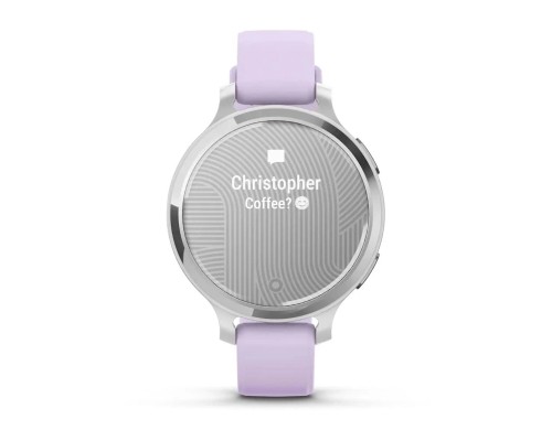 Смарт-годинник Garmin Lily 2 Active, Silver/Jasmine Purple, Silicone, (010-02891-01)