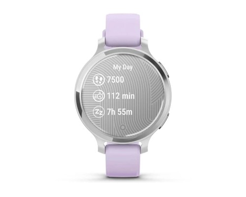 Смарт-годинник Garmin Lily 2 Active, Silver/Jasmine Purple, Silicone, (010-02891-01)