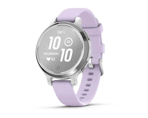 Смарт-годинник Garmin Lily 2 Active, Silver/Jasmine Purple, Silicone, (010-02891-01)