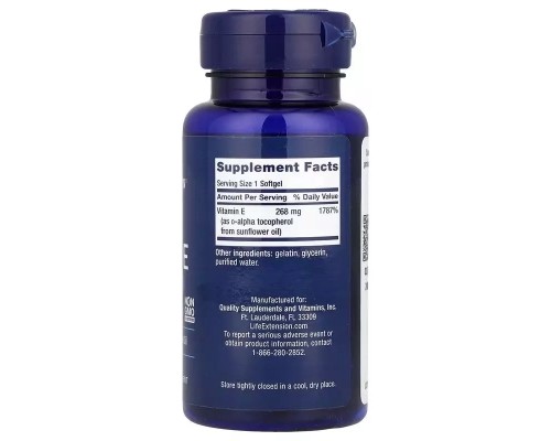 Вітамінно-мінеральний комплекс Life Extension Вітамін E, 268 мг, Super Vitamin E, 90 гелевих капсул (LEX-18639)
