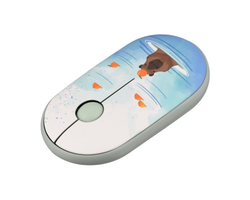 Мишка 2E MF300 CAPYBARATANGERINE Silent Wireless/Bluetooth Green (2E-MF300WCAPIBARAGN)