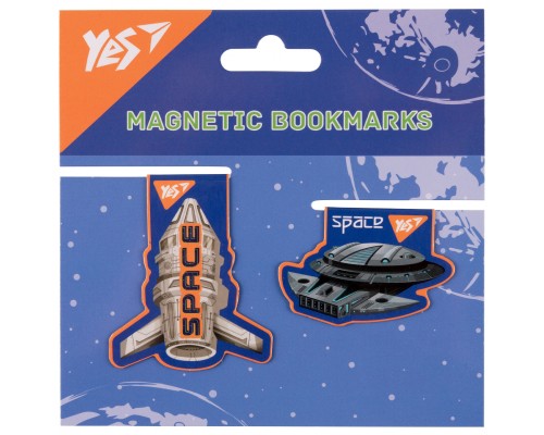 Закладки для книг Yes магнітні Ultra Space, 2шт (708117)